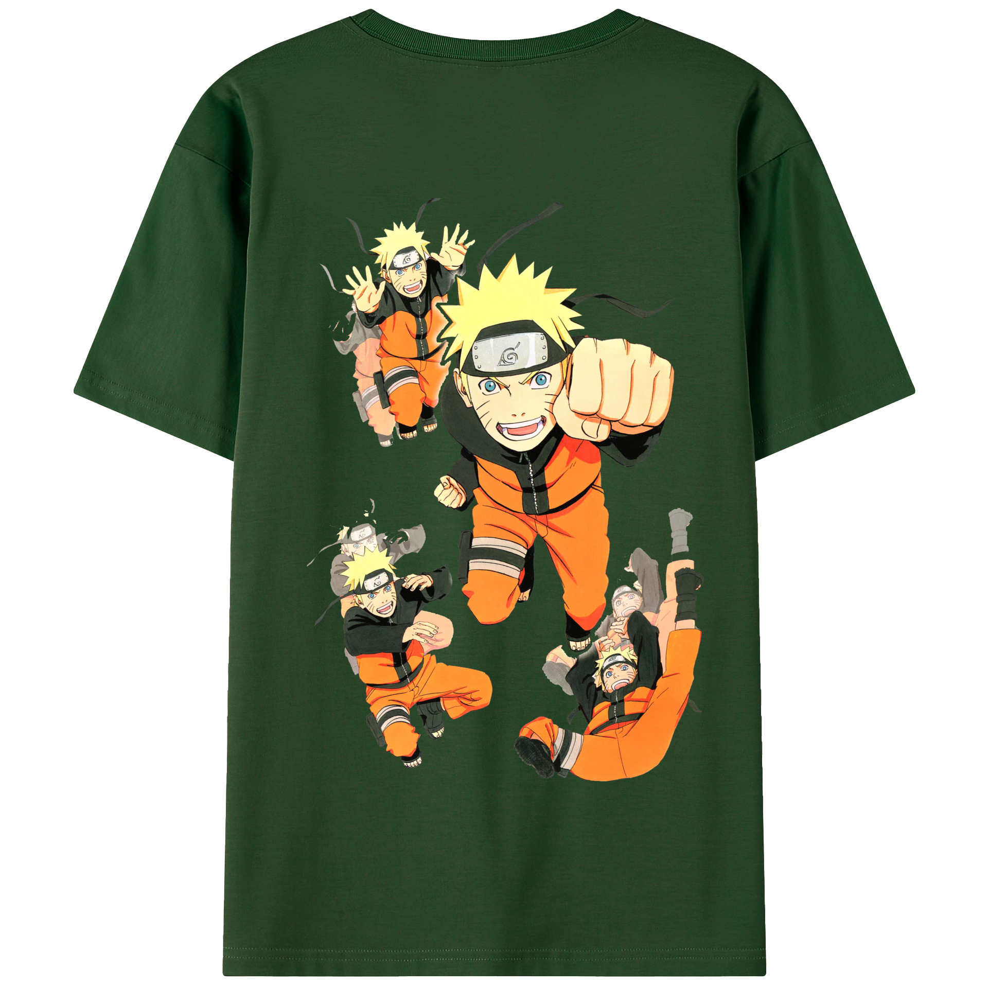 （画像用） NARUTO -ナルト- うずまき ナルト Uzumaki Naruto 綿100％半袖Tシャツ（背面プリント）